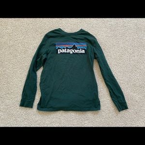 Patagonia Kids Boys Size 12 Green Shirt